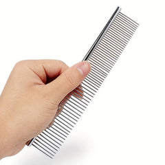 Stainless Steel Pet Grooming Comb & Slicker Brush
