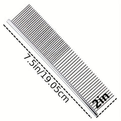 Stainless Steel Pet Grooming Comb & Slicker Brush