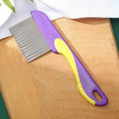 Stainless Steel Dog Comb for Flea Removal & Grooming