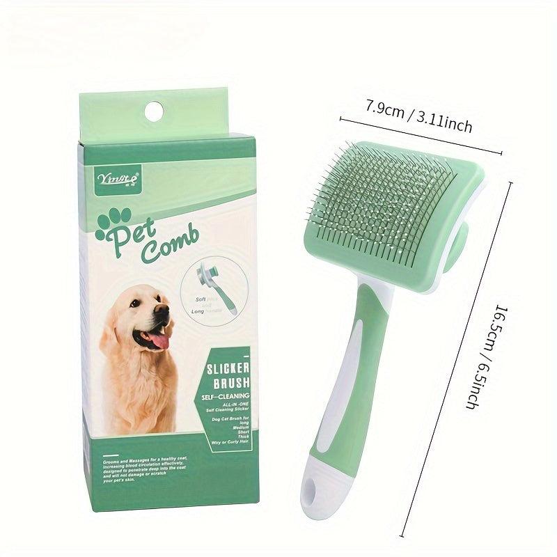 Self-cleaning Pet Comb Dog Grooming Brush Cat Hair Removal
