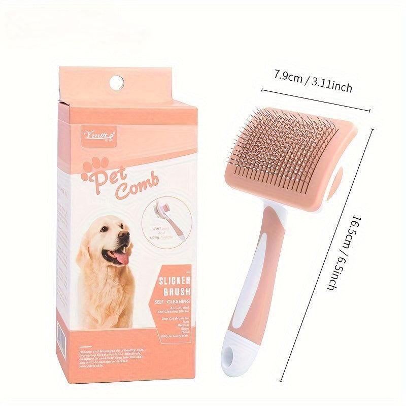Self-cleaning Pet Comb Dog Grooming Brush Cat Hair Removal