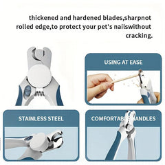 Pet Nail Clipper With LED Light For Dogs And Cats