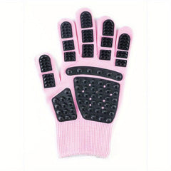 Dog Hair Removal Massage Glove Brush for Grooming