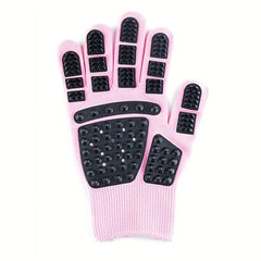 Dog Hair Removal Massage Glove Brush for Grooming
