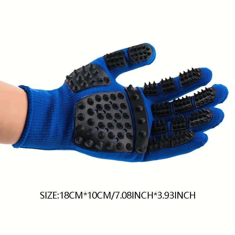 Dog Hair Removal Massage Glove Brush for Grooming