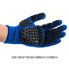 Dog Hair Removal Massage Glove Brush for Grooming