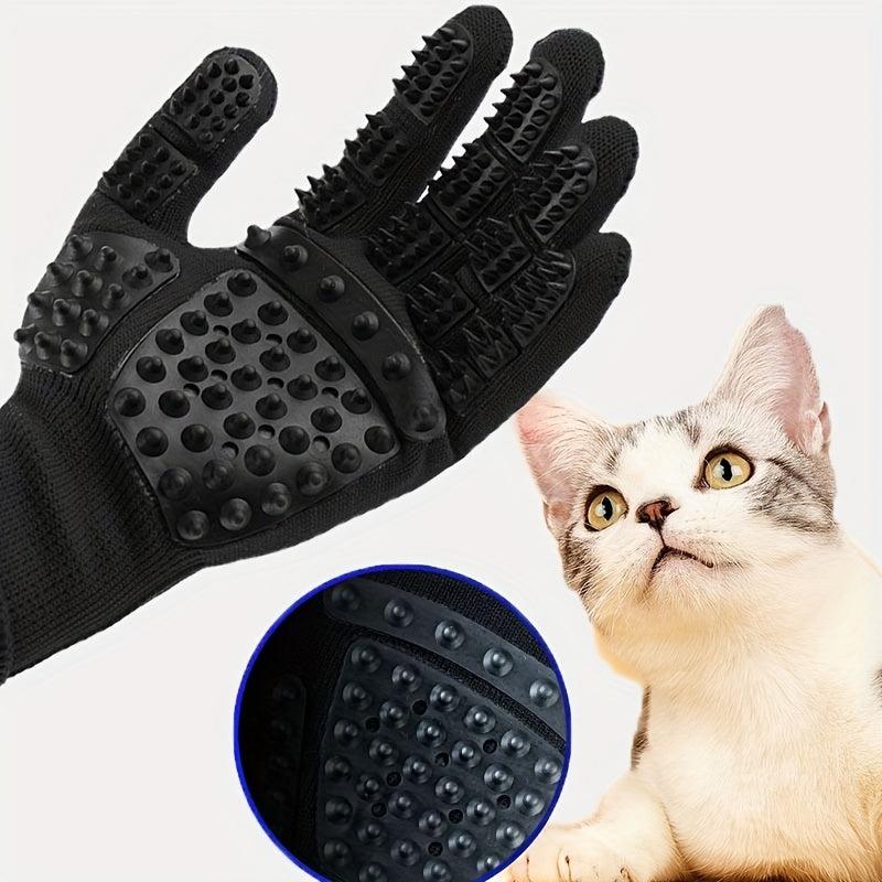 Dog Hair Removal Massage Glove Brush for Grooming