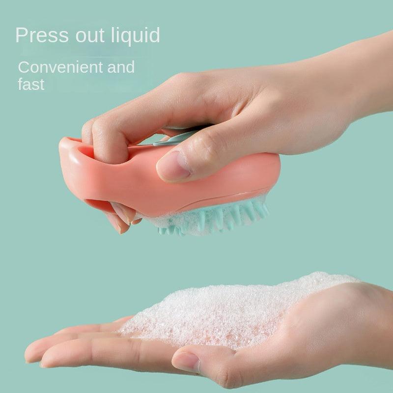 Pet Shampoo Brush Silicone Massage Comb for Dog & Cat Grooming