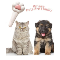 Paw Pet Massage Comb With Release Button For Shedding And Grooming
