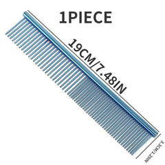 Stainless Steel Pet Hair Row Comb Grooming Tool
