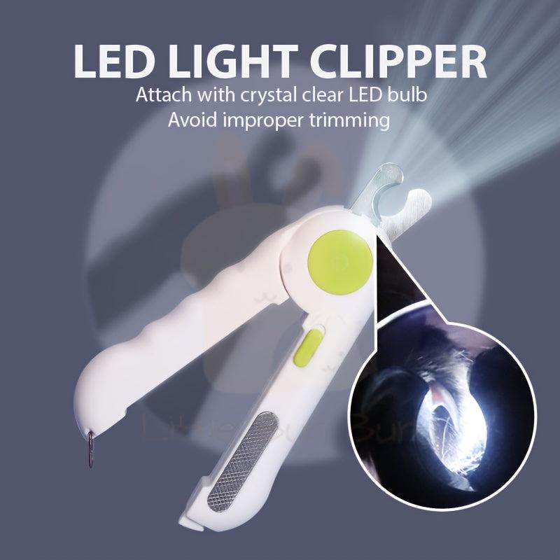 Cat Nail Clipper with LED Light for Safe Pet Grooming