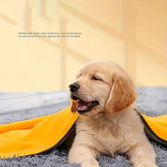 2pcs Soft Pet Towels Water Absorbent & Quick Drying Bath Towel for Cat and Dog