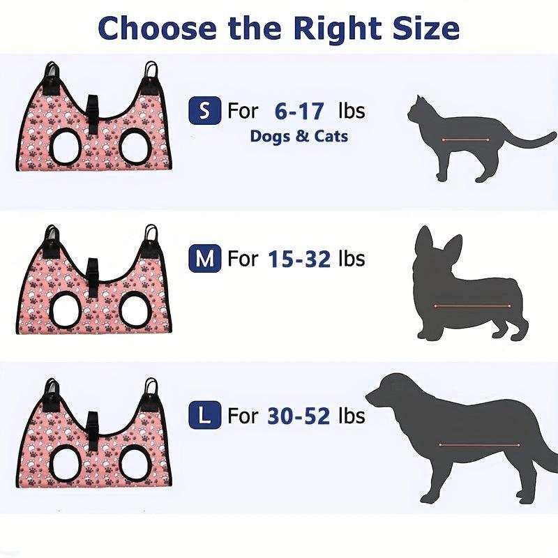 Pet Grooming Hammock & Harness for Dogs & Cats