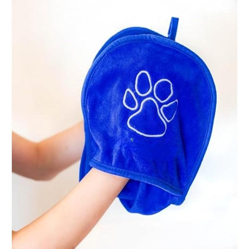 Microfiber Dog Towel With Hand Pockets Ultra Absorbent Pet Bath Towel