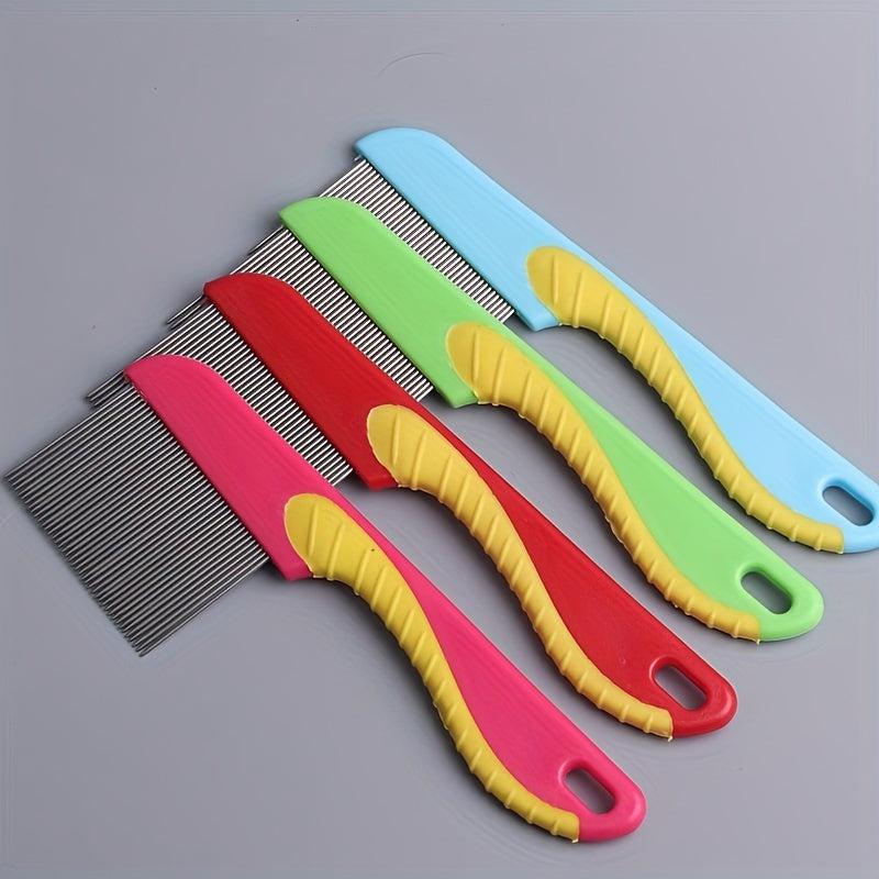 Stainless Steel Cat Comb with Dense Teeth for Hair Removal and Massage
