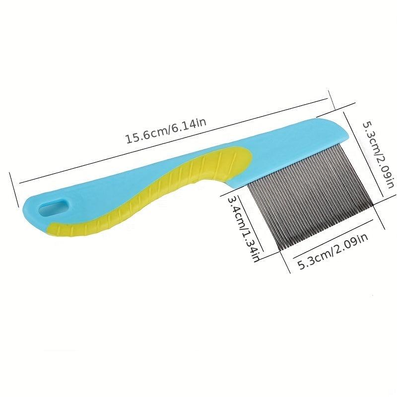 Stainless Steel Cat Comb with Dense Teeth for Hair Removal and Massage