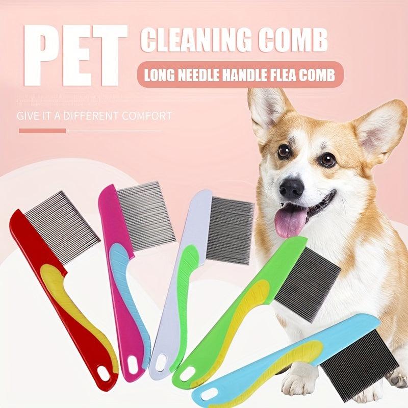 Stainless Steel Cat Comb with Dense Teeth for Hair Removal and Massage