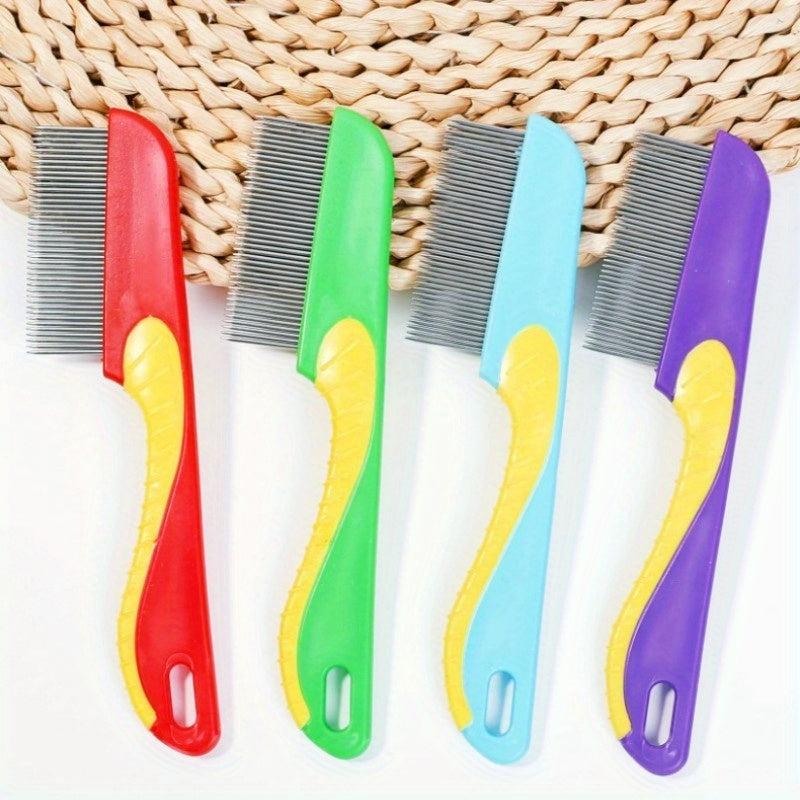 Stainless Steel Cat Comb with Dense Teeth for Hair Removal and Massage