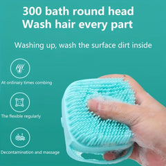 Pet Shampoo Brush Silicone Massage Rubber Bath Comb