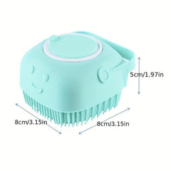Pet Shampoo Brush Silicone Massage Rubber Bath Comb