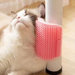 Cat Scratcher Corner Rub Hair Massager Washable Brush