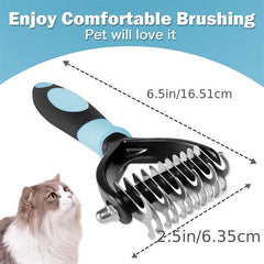 Double Sided Slicker Pet Brush Shedding Dematting Stainless Steel Dog Comb