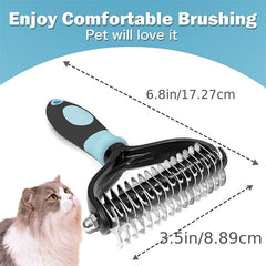 Double Sided Slicker Pet Brush Shedding Dematting Stainless Steel Dog Comb