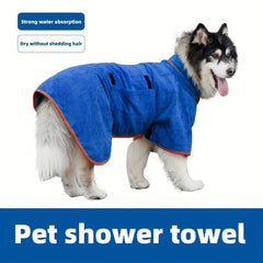 Microfiber Pet Hooded Bath Towel Water Absorbent Dog Bath Towel