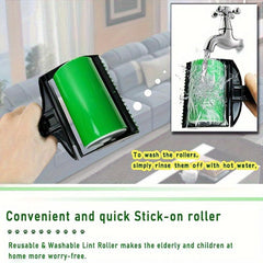 Roller Pet Hair Remover for Furniture Couch Carpet - Reusable Lint Roller