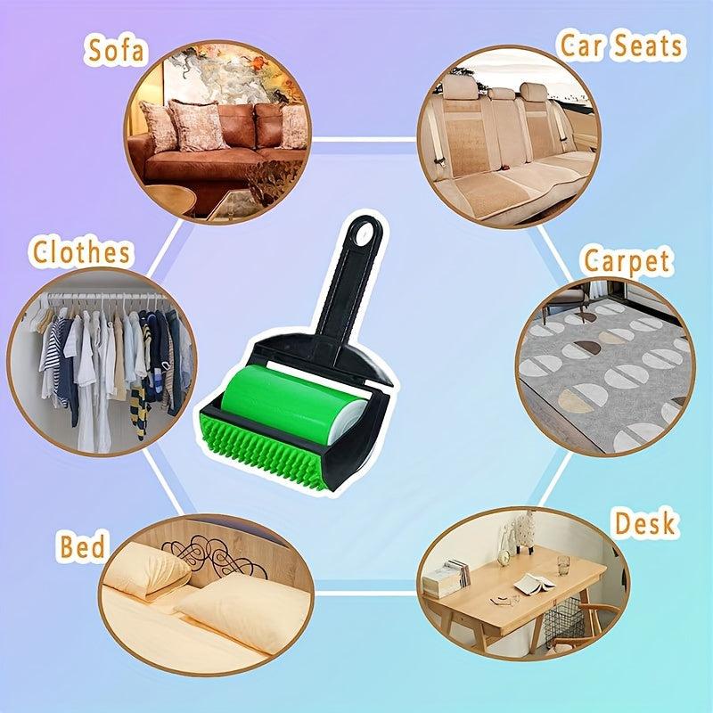 Roller Pet Hair Remover for Furniture Couch Carpet - Reusable Lint Roller