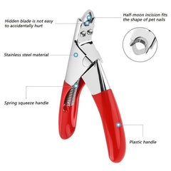 Stainless Steel Pet Nail Grinder Clipper Scissors for Dog and Cat Paws Grooming