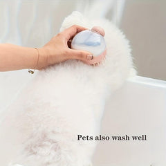 Pet Shampoo Brush Silicone Massage Rubber Bath Comb for Dog & Cat
