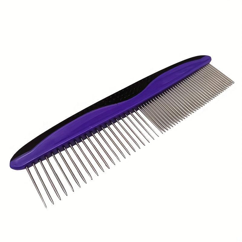 2pcs Stainless Steel Pet Hair Removal Comb for Dogs Cats Grooming