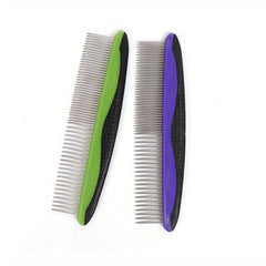 2pcs Stainless Steel Pet Hair Removal Comb for Dogs Cats Grooming