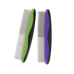 2pcs Stainless Steel Pet Hair Removal Comb for Dogs Cats Grooming