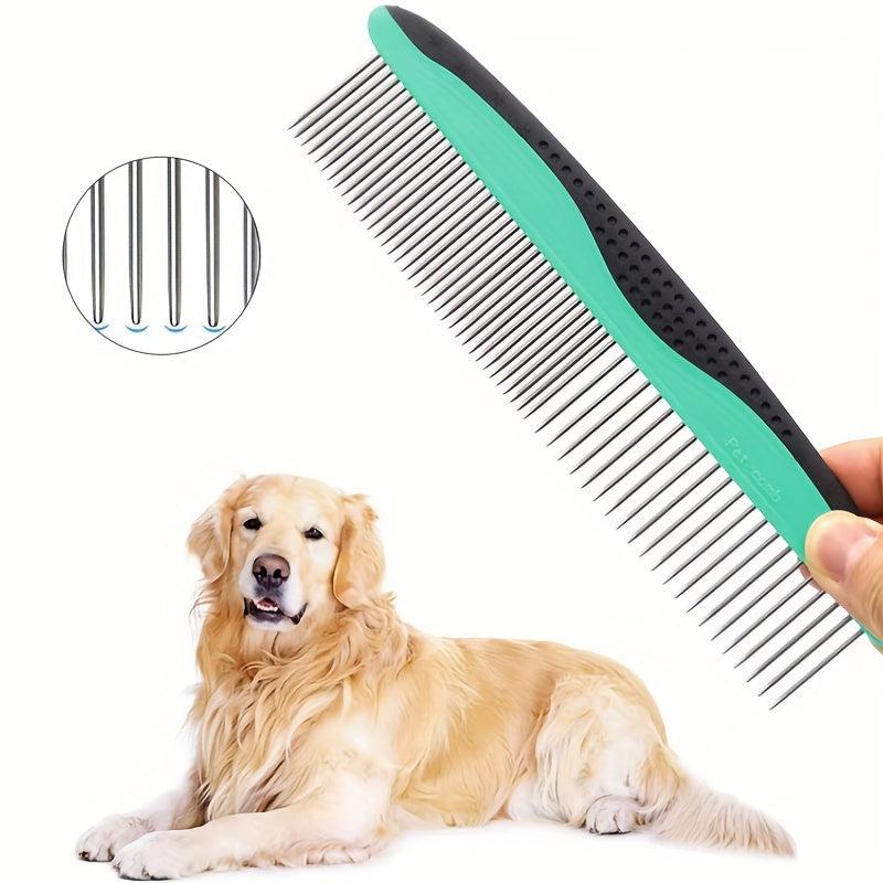 2pcs Stainless Steel Pet Hair Removal Comb for Dogs Cats Grooming