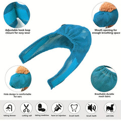 Breathable Mesh Cat Muzzle Anti Bite Dog Cone