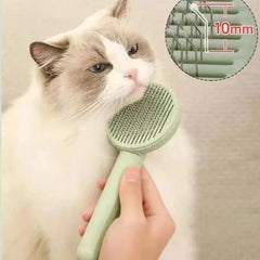 Self Cleaning Slicker Brush For Cat Removes Undercoat Tangled Hair