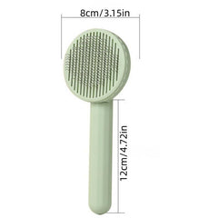 Self Cleaning Slicker Brush For Cat Removes Undercoat Tangled Hair