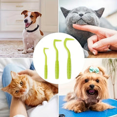 3pcs Tick & Flea Removal Hooks for Pets