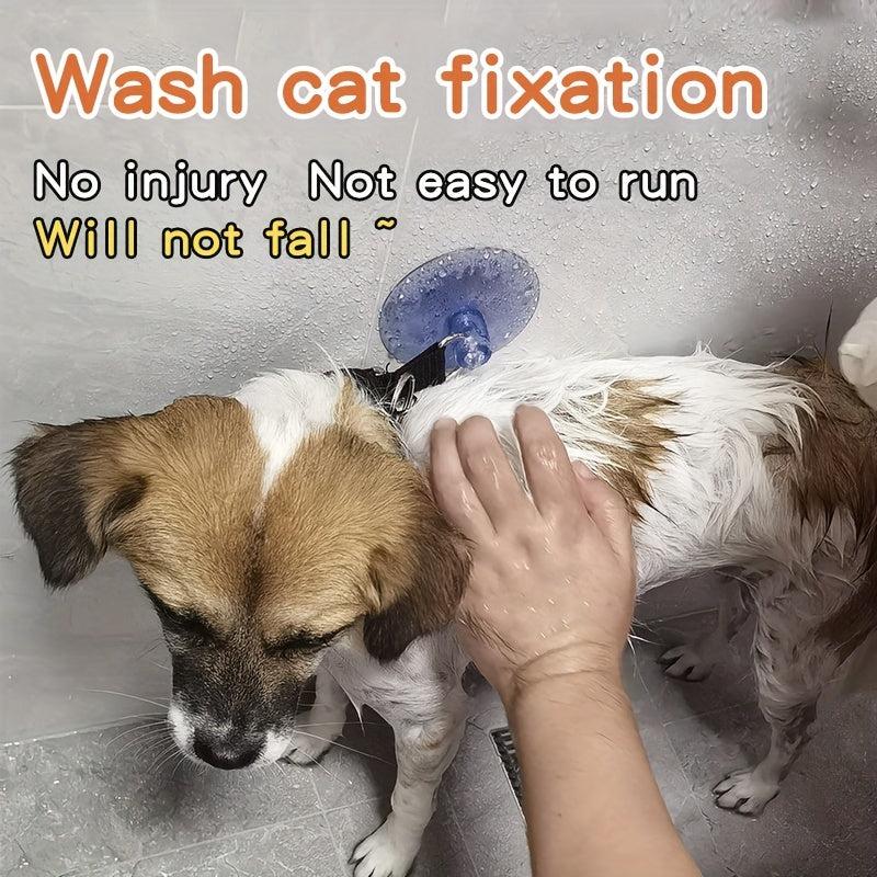Anti Scratch Cat & Dog Shower with Suction Cup Fixing Strap