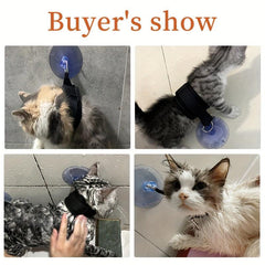 Anti Scratch Cat & Dog Shower with Suction Cup Fixing Strap