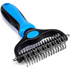 Double Sided Slicker Pet Brush For Shedding Dematting Stainless Steel Comb