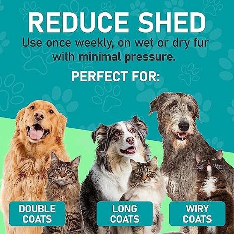 Double Sided Slicker Pet Brush For Shedding Dematting Stainless Steel Comb