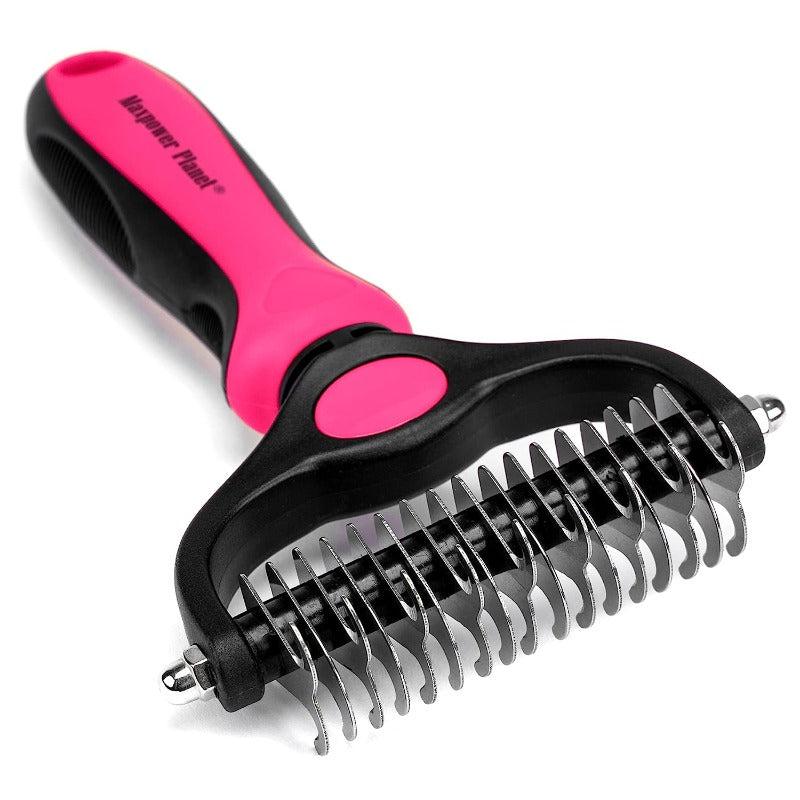 Double Sided Slicker Pet Brush For Shedding Dematting Stainless Steel Comb