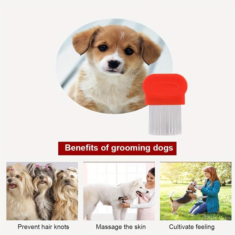 2pcs Metal Lice Comb Flea Comb