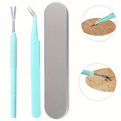 2pcs Stainless Steel Dog Tick Fork Pet Flea Tick Fork
