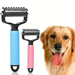 Double Sided Slicker Pet Brush For Shedding Dematting