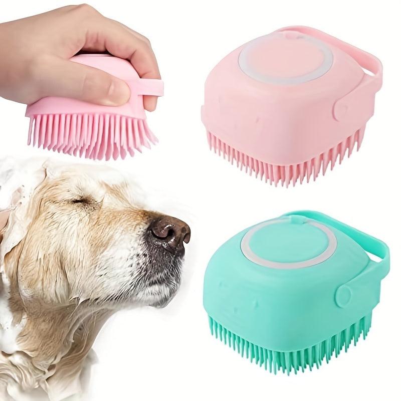 Pet Dog Bath Brush Grooming Massage Brush Cat Cleaning Brush