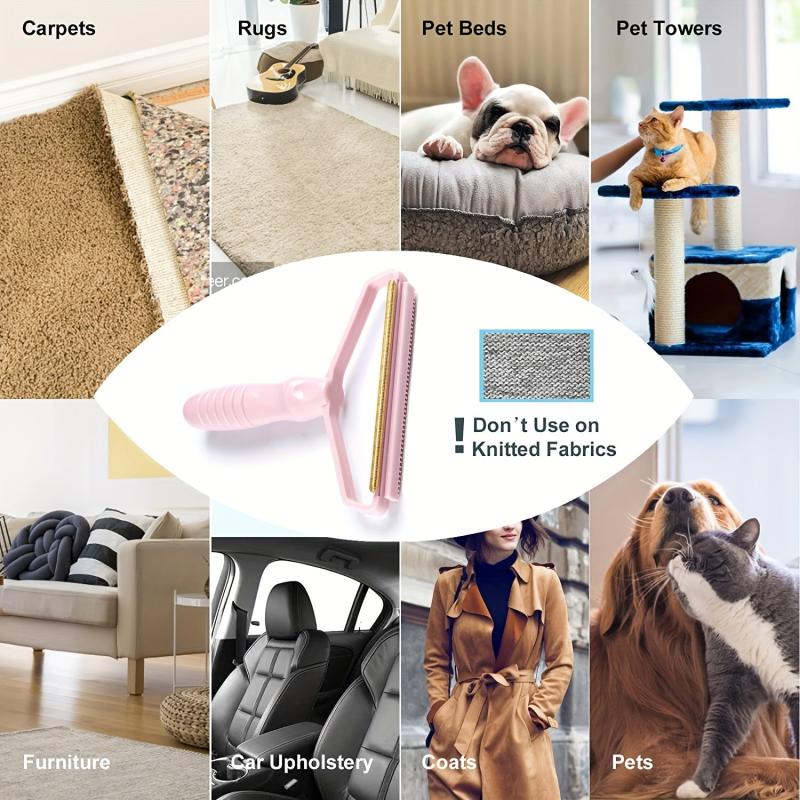 Pet Hair Remover for Furniture, Carpets - Effective Dog & Cat Hair R